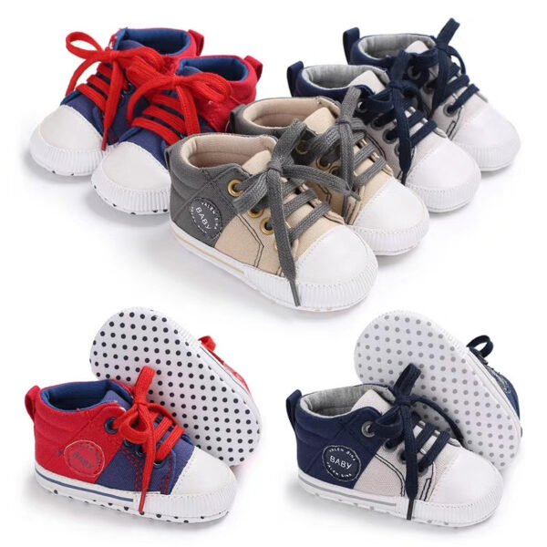 Baby Shoes 3 Sizes 1/2/3 (from Zero to 18 Months) #B156 - Mix and Max - Sizes: 0-6 M 11cm, 6-12 M 12cm, 12-18 M 13cm
