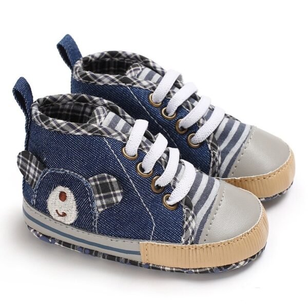 Baby Shoes - Mix and Max - Colors: Jeans - Sizes: 3 M to 6 M 11 cm, 6 M to 9 M 12 cm, 9 to 12 M 13 cm
