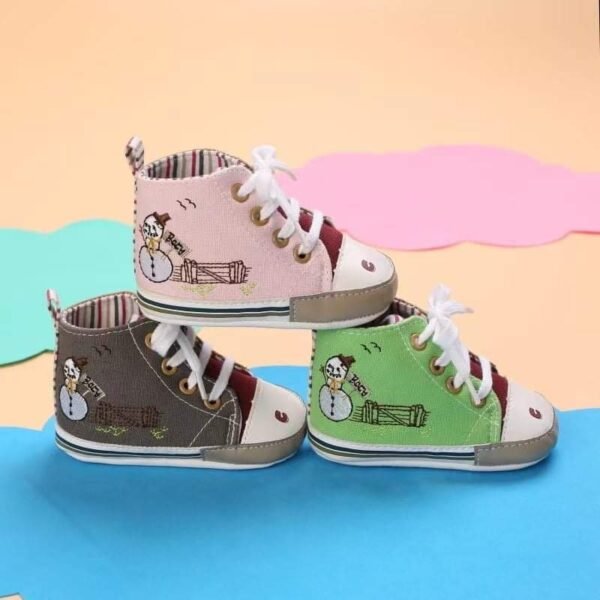 Baby Shoes 3 Sizes 1/2/3 (from Zero to 18 Months) #C418 - Mix and Max - Sizes: 0-6 M 11cm, 6-12 M 12cm, 12-18 M 13cm