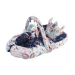 Baby Nest Bed for Newborns Portable Baby Lounger and Sleep Pod Navy White Mix and Max
