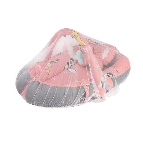 Baby Nest Bed for Newborns Portable Baby Lounger and Sleep Pod Simon Grey Mix and Max