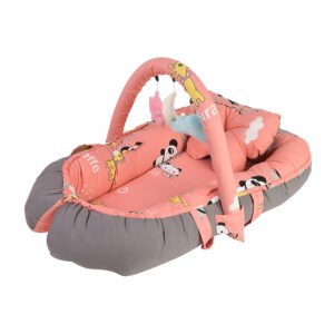 Baby Nest Bed for Newborns Portable Baby Lounger and Sleep Pod Simon Grey Mix and Max