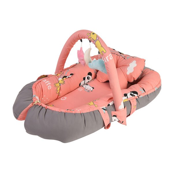 Baby Nest Bed for Newborns Portable Baby Lounger and Sleep Pod Simon Grey Mix and Max - Image 7
