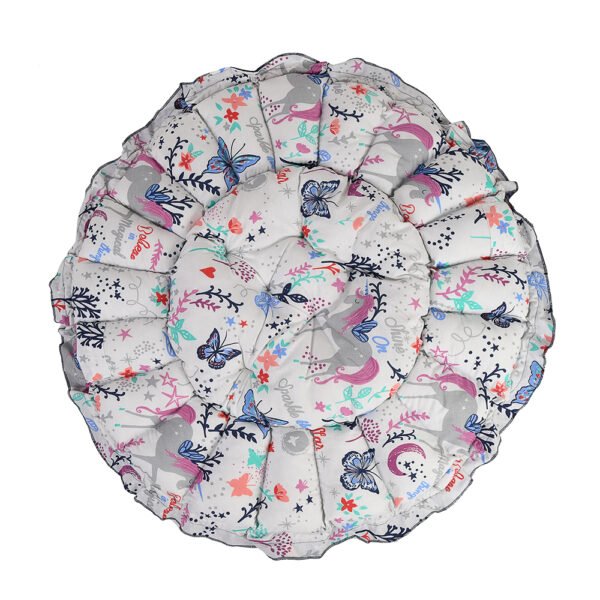 Baby Nest with Soft Toys and Mosquito Net Comfortable Infant Sleeping Bed Multi color Mix and Max - Image 2