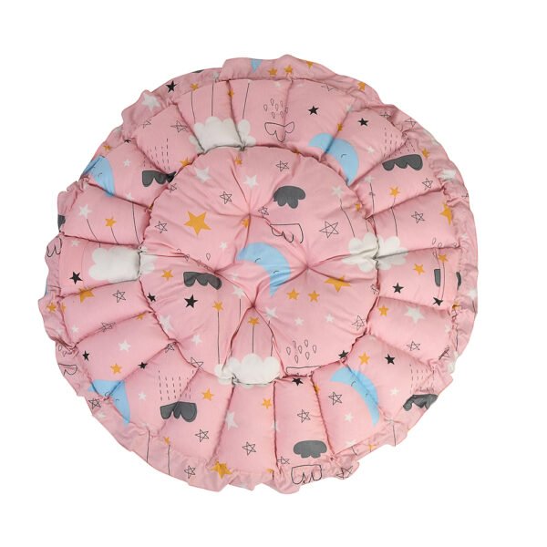 Baby Nest with Soft Toys and Mosquito Net – Comfortable Infant Sleeping Bed Pinky color Mix and Max - Image 13