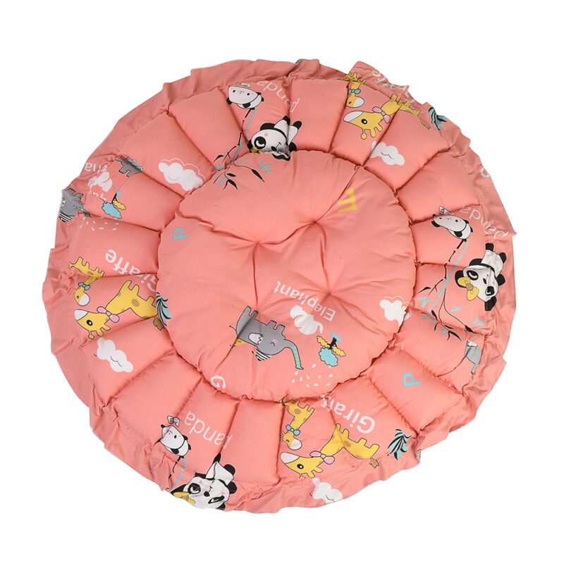 Baby Nest with Soft Toys and Mosquito Net – Comfortable Infant Sleeping Bed simon color Mix and Max