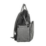 Premium Elegant Mum Large Diaper Backpack bag waterproof multifunction SET 4 in 1 - Mix and Max - Black and Grey 2 - Image 6