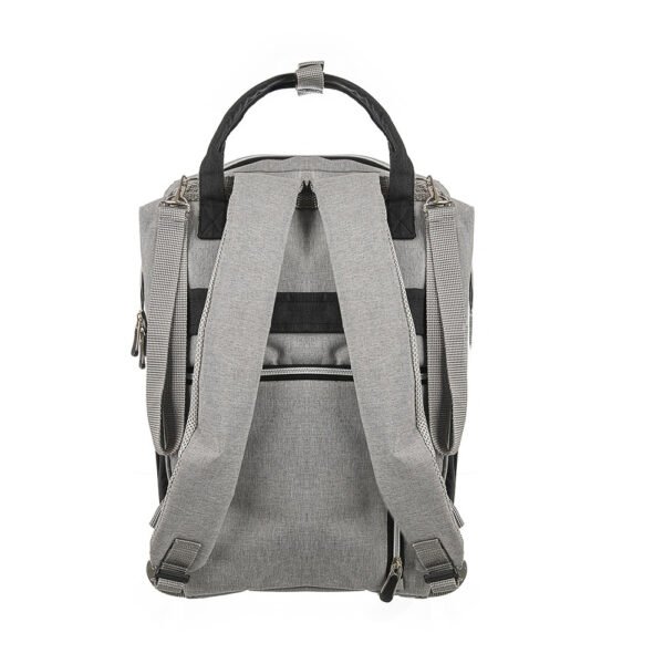 Premium Mum Diaper Backpack – Stylish Multi-Pocket Baby Travel Bag - Mix and Max - Grey and Black1 - Image 7