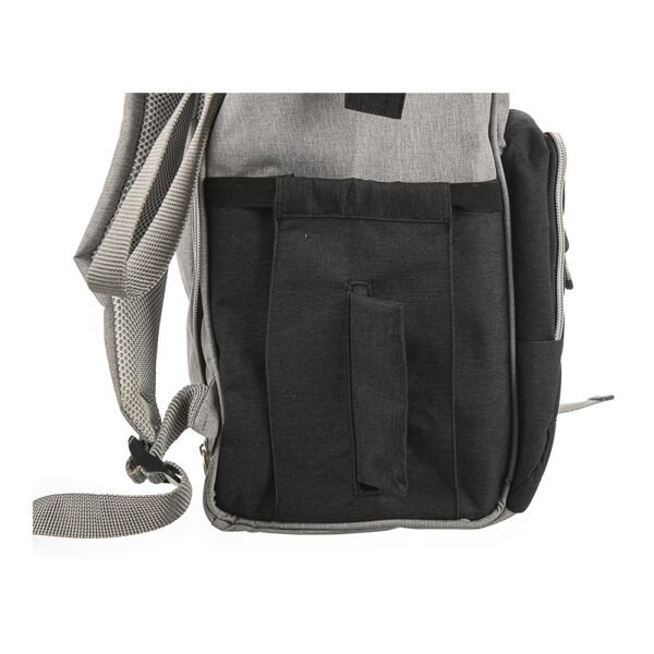 Premium Elegant Mum Large Diaper Backpack bag waterproof multifunction SET 4 in 1 - Mix and Max - Grey and Black - Image 10