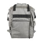 Premium Elegant Mum Large Diaper Backpack bag waterproof multifunction SET 4 in 1 - Mix and Max - Grey and Black - Image 11
