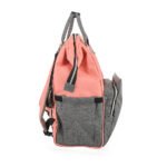 Premium Elegant Mum Large Diaper Backpack bag waterproof multifunction SET 4 in 1 - Mix and Max - Grey and Simon - Image 6