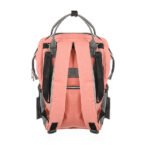 Premium Elegant Mum Large Diaper Backpack bag waterproof multifunction SET 4 in 1 - Mix and Max - Grey and Simon - Image 10