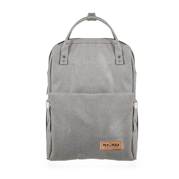 Premium Elegant Mum Large Diaper Backpack bag waterproof multifunction SET 4 in 1 - Mix and Max - Grey 4 - Image 3