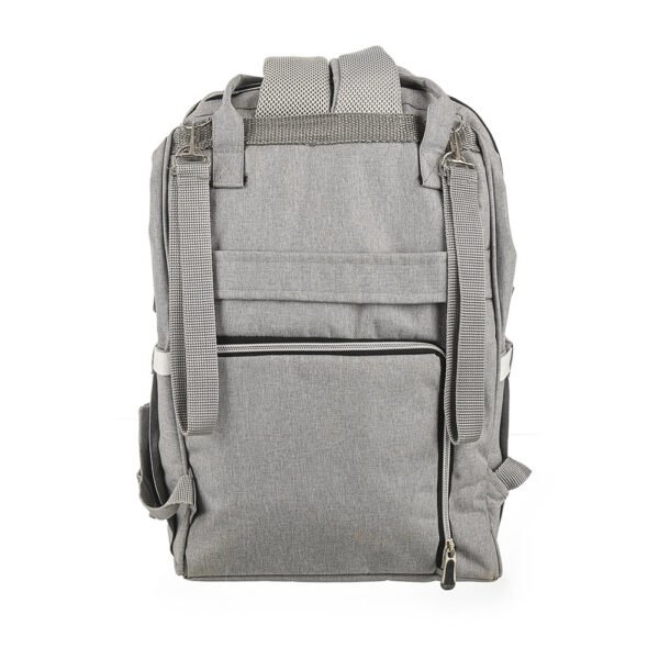 Premium Elegant Mum Large Diaper Backpack bag waterproof multifunction SET 4 in 1 - Mix and Max - Grey 4 - Image 13