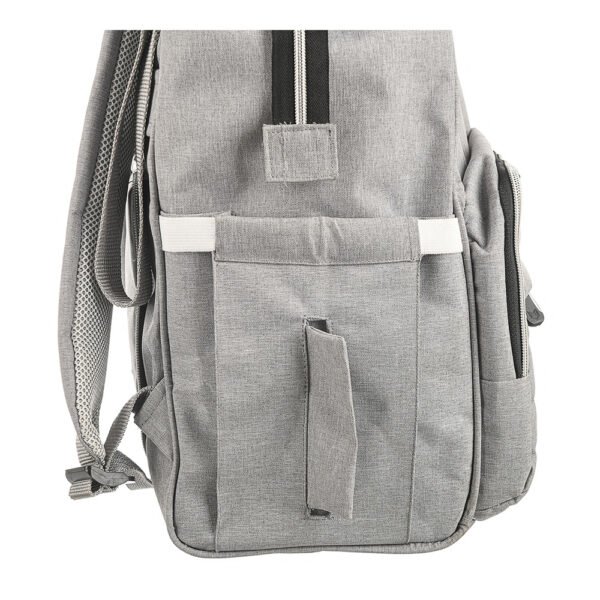 Premium Elegant Mum Large Diaper Backpack bag waterproof multifunction SET 4 in 1 - Mix and Max - Grey 3 - Image 10