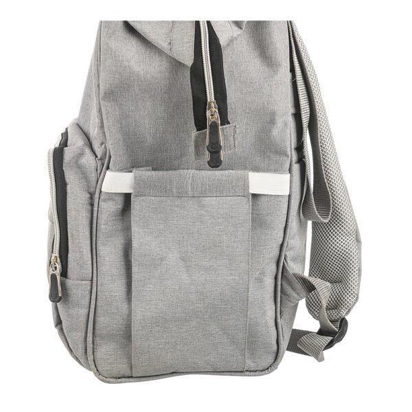Premium Elegant Mum Large Diaper Backpack bag waterproof multifunction SET 4 in 1 - Mix and Max - Grey 3 - Image 13