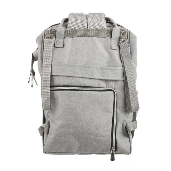 Premium Elegant Mum Large Diaper Backpack bag waterproof multifunction SET 4 in 1 - Mix and Max - Grey 3 - Image 14