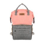Premium Elegant Mum Large Diaper Backpack bag waterproof - Mix and Max - Grey and Simon