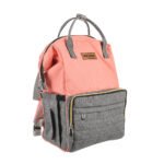 Premium Elegant Mum Large Diaper Backpack bag waterproof - Mix and Max - Grey and Simon - Image 2