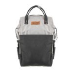 Premium Elegant Mum Large Diaper Backpack bag waterproof - Mix and Max - Grey and Black2 - Image 2