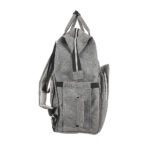 Premium Elegant Mum Large Diaper Backpack bag waterproof multifunction SET 4 in 1 - Mix and Max - Grey 2 - Image 6