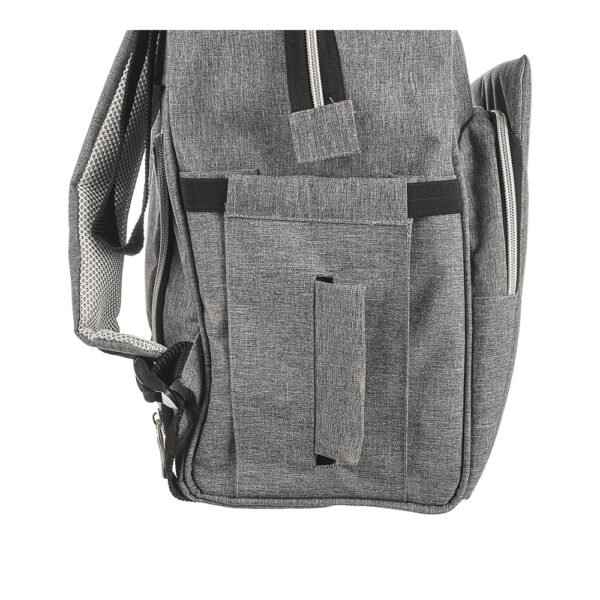 Premium Elegant Mum Large Diaper Backpack bag waterproof multifunction SET 4 in 1 - Mix and Max - Grey 2 - Image 7