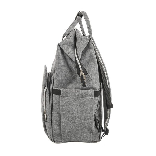 Premium Elegant Mum Large Diaper Backpack bag waterproof multifunction SET 4 in 1 - Mix and Max - Grey 2 - Image 10