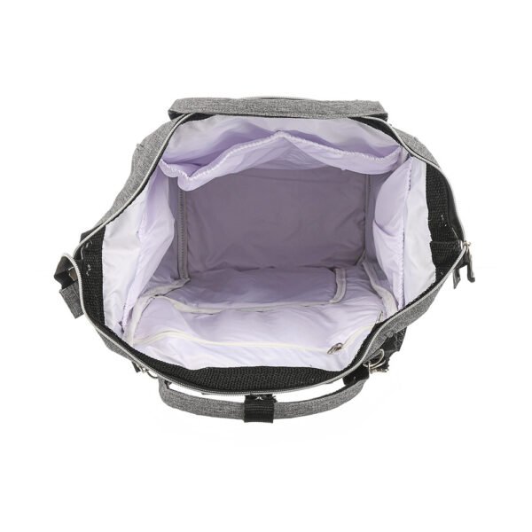 Premium Elegant Mum Large Diaper Backpack bag waterproof multifunction SET 4 in 1 - Mix and Max - Grey 2 - Image 13