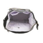 Premium Elegant Mum Large Diaper Backpack bag waterproof multifunction SET 4 in 1 - Mix and Max - Grey - Image 11