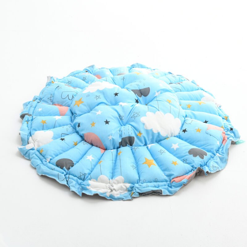 Baby Nest with Soft Toys and Mosquito Net – Comfortable Infant Sleeping Bed Light blue color Mix and Max - Image 8