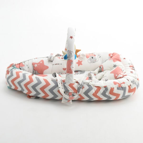 Baby Nest Bed for Newborns Portable Baby Lounger and Sleep Pod Multi color Mix and Max - Image 6