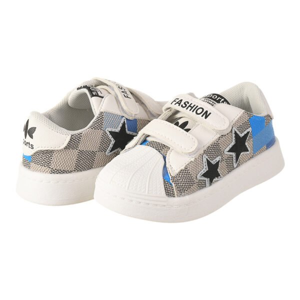 Kids Sport Shoes Size 21-25 # 66A - Mix & Max - Colors: Black, Blue, and Orange - Sizes: From Size 21 to Size 25