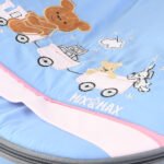 Portable Baby Carrycot Lightweight travel Bed Carrycot newborn ( Bear on Train Light Blue color ) - Sizes: 0-12 M - Mix and Max - Image 12