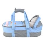 Portable Baby Carrycot Lightweight travel Bed Carrycot newborn ( Bear on Train Light Blue color ) - Sizes: 0-12 M - Mix and Max - Image 13