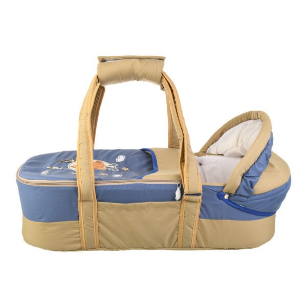 Baby Sleeper | Portable Baby Bed and Infant Bassinet | Safe Carrycot Mix and Max Bear on Moon Blue - Image 5