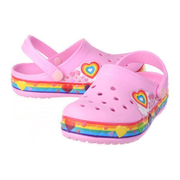 Crocs Disney Cartoon Brand Unisex Kids Clog Shoes Pink Heart - Sizes: From EU 23 to EU 35