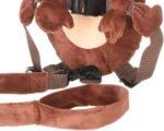 2-in-1 Child Safety Harness deluxe Animal Shape backpack Cotton 100% - Brown Monkey - Mix and Max - Colors: Beige, Fuchsia, and Light Blue - Sizes: 0-24 M - Image 6