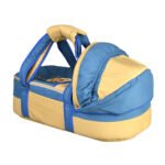 Portable Baby Carrycot Portable Bed Lightweight Carrycot ( Bear on Moon Blue and Beige color ) - Sizes: 0-12 M - Mix and Max - Image 7