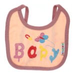Multi-colors Bib with embroidery with diaper back Small size 16*19cm (2 Pieces) - Mix and Max - Colors: Fuchsia, Grey, and Light Blue - Sizes: 0-18 - Image 25