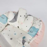 Baby Nest Bed for Newborns Portable Baby Lounger and Sleep Pod Pink Multi colors Mix and Max - Image 6