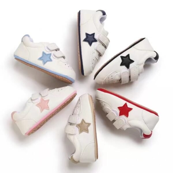 Baby Shoes 3 Sizes 1/2/3 (from Zero to 18 Months) #B288 - Mix & Max - Sizes: 0-6 M 11cm, 6-12 M 12cm, 12-18 M 13cm