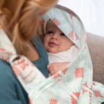 Baby Nursing Scarf Cover Up Apron for Mum Breastfeeding Cover (Privacy Feeding cover) (With mosquito Net Window) - Mix and Max - Colors: Beige and Light Blue - Sizes: 0-9 M - Image 5