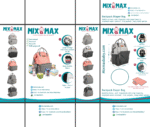 Premium Mum Diaper Backpack – Stylish Multi-Pocket Baby Travel Bag - Mix and Max - Grey and Black1 - Image 4