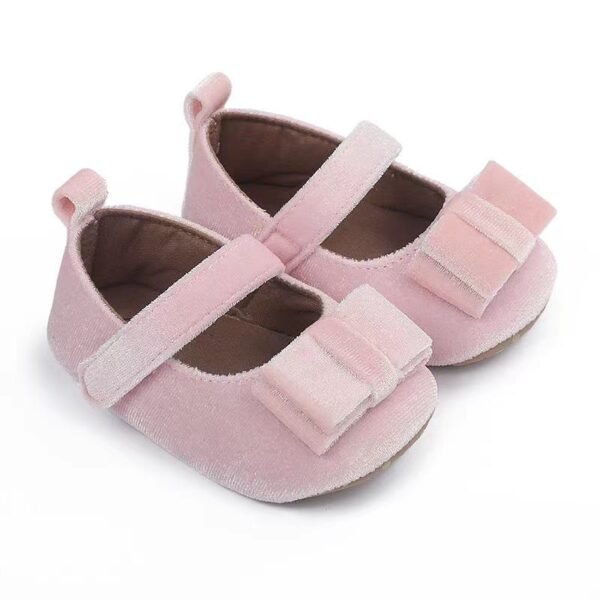 Baby Shoes 3 Sizes 1/2/3 (from Zero to 18 Months) - Mix & Max - Colors: Brown, Grey, and Pink - Sizes: 0-6 M 11cm, 6-12 M 12cm, 12-18 M 13cm