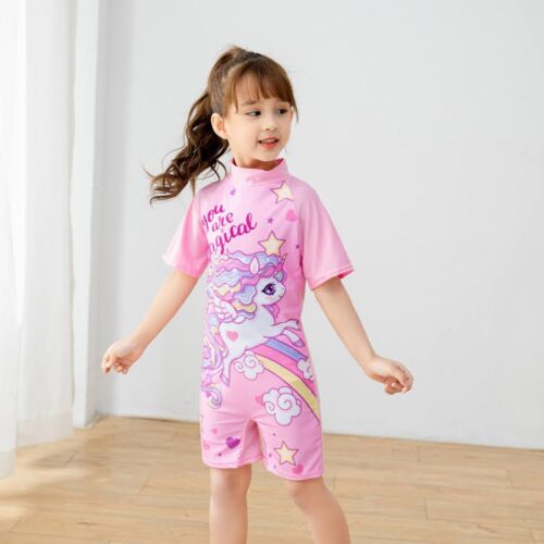 Girls One Piece Swimsuit (4 sizes From 3Y to 11Y) # A - Mix and Max - Sizes: From M 3-4Y to XXL 8-11Y - Image 2