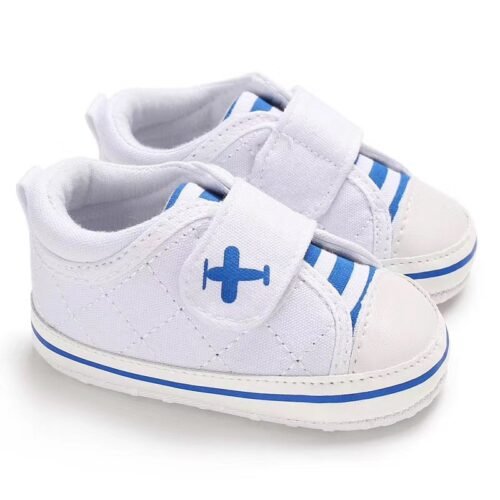 Baby Shoes - Mix and Max - Colors: Grey and White - Sizes: 3 M to 6 M 11 cm, 6 M to 9 M 12 cm, 9 to 12 M 13 cm - Image 3