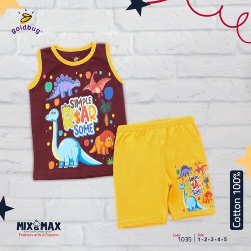 Kid Cotton 100% Pajama size 1 Year to 5 Years Old (5 Sizes) - Code 1035 - Mix and Max - Sizes: From 1 Y to 5 Y - Image 5