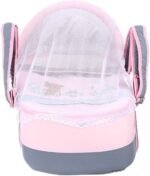 Portable Baby Carrycot Lightweight travel Bed Carrycot newborn ( Bear on Train Pink color ) - Sizes: 0-12 M - Mix and Max - Image 5