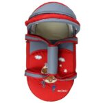 Portable Baby Carrycot Lightweight travel Bed Carrycot newborn ( Bear on Moon Red color ) - 0-12 M - Size 70*35*24 cm -Mix and Max - Image 7