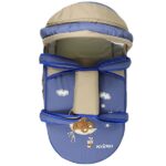 Portable Baby Carrycot Portable Bed Lightweight Carrycot ( Bear on Moon Blue color ) - 0-12 M -  Size 70*35*24 cm -Mix and Max - Image 8